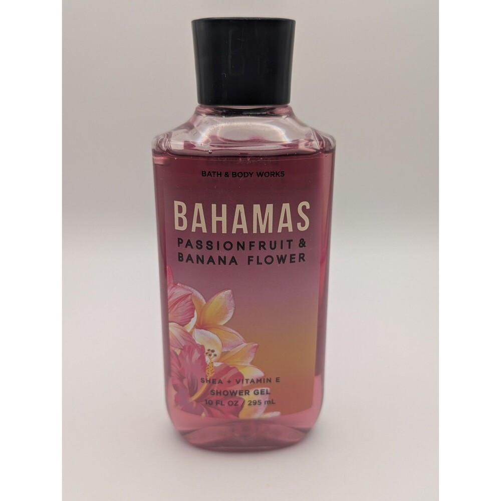 Bath & Body Works BAHAMAS Passionfruit & Banana Flower Shower Gel 20 Oz Shea & E